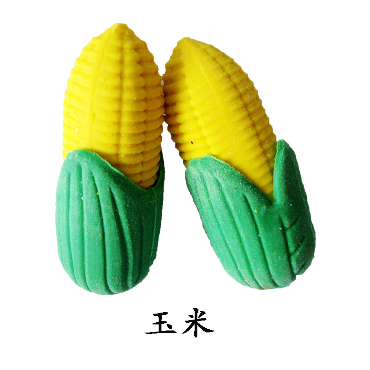 玉米造型橡皮 仿真蔬菜橡皮擦 組裝橡皮 學生獎品批發・進口・工廠・代買・代購