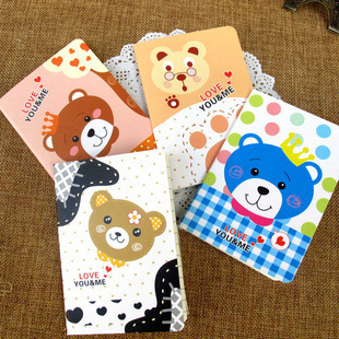 韓國個性 筆記本 小熊系列縫線本 可愛卡通記事本批發・進口・工廠・代買・代購