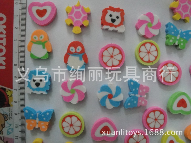 創意卡通水果橡皮擦 小橡皮擦 兒童學習文具 適合28mm，32mm扭蛋批發・進口・工廠・代買・代購