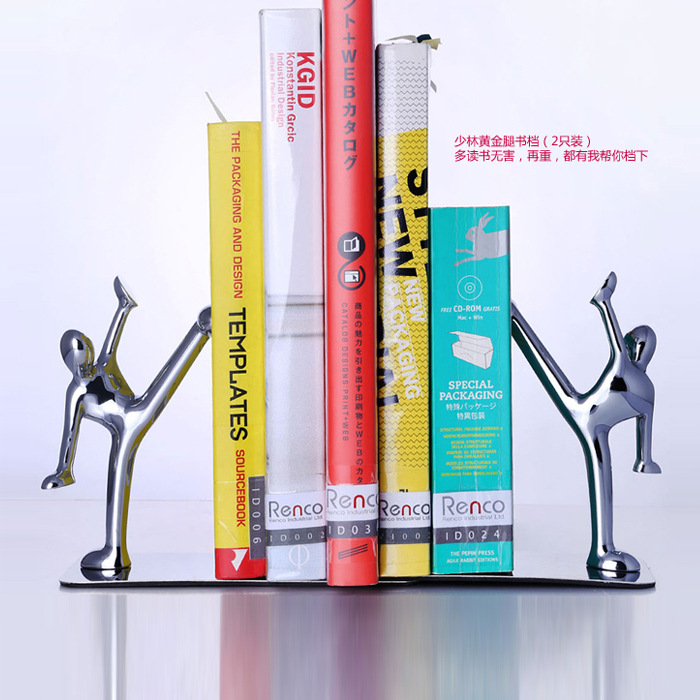 小人踢腿書立書靠擺件書房裝飾擺設書檔書架書擋創意時尚傢居飾品批發・進口・工廠・代買・代購