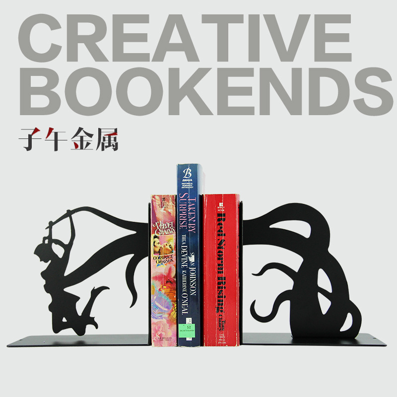 金屬創意書立學生書靠書夾書擋，動物造型，支持設計定製工廠,批發,進口,代購
