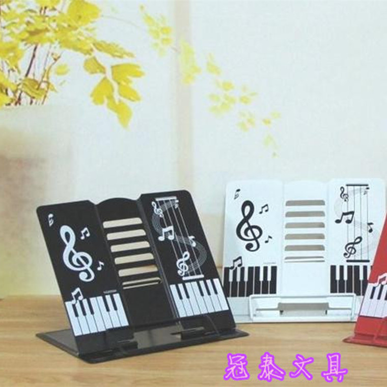 電腦打字架 創意音符看書架寫譜架 樂譜架 不銹鋼看書架 韓國文具批發・進口・工廠・代買・代購