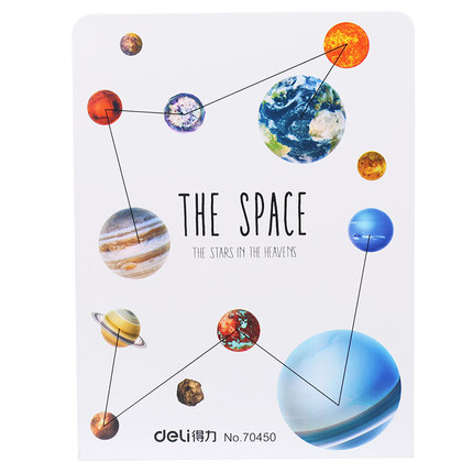 得力70450星空主題鐵書立創意擋書板書靠 金屬鐵書立架立書夾書擋工廠,批發,進口,代購