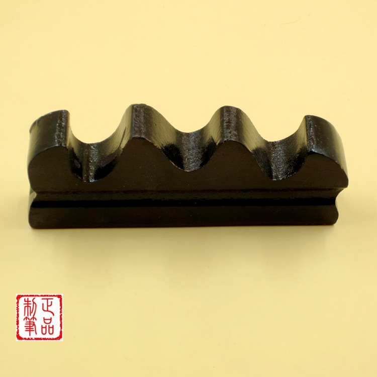 木製毛筆筆架 精品毛筆筆擱 4指山筆架 文房四寶用品批發批發・進口・工廠・代買・代購