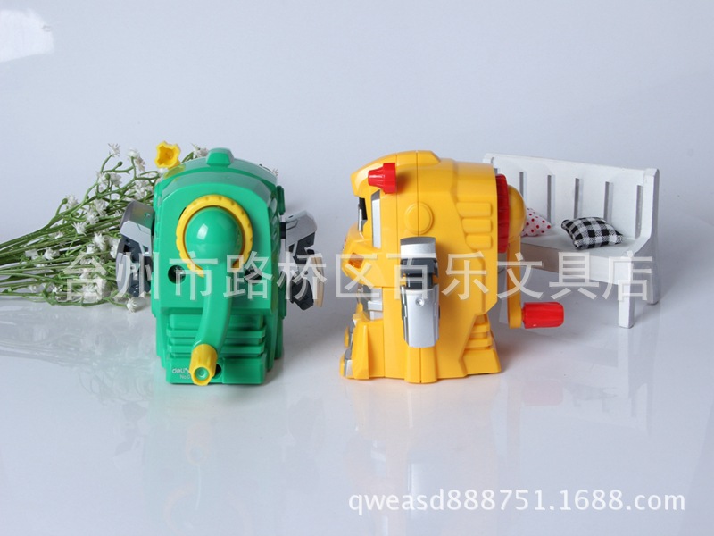 廠傢直銷得力0729卡通盒裝削筆器 單孔轉筆刀創意文具學生用品工廠,批發,進口,代購