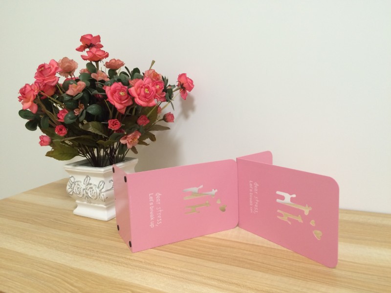 書立架男女學生書架書夾書靠書立書擋書板四葉草創意中號大號加厚批發・進口・工廠・代買・代購