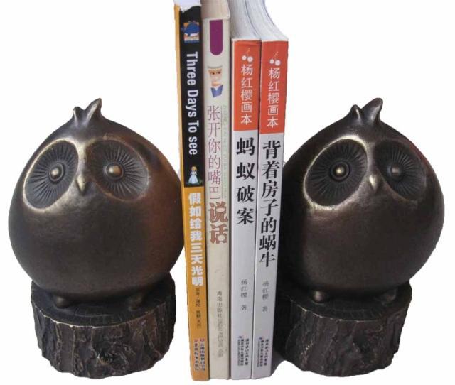 歐式創意書擋可愛貓頭鷹書櫥擋書板韓國式書立書靠裝飾擺件OY-089批發・進口・工廠・代買・代購