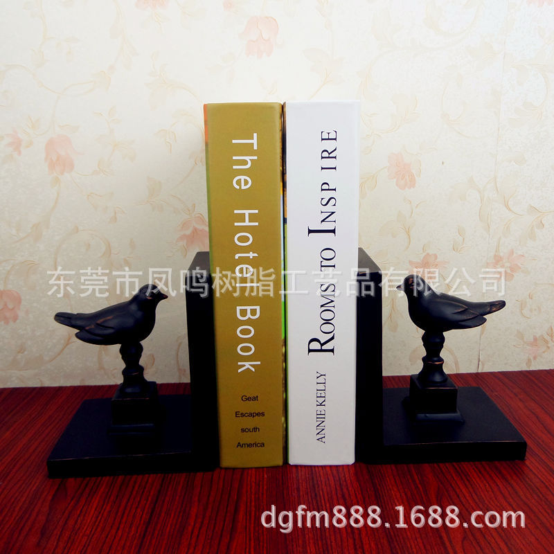 美式書靠書房書櫃裝飾擺件樣板房軟裝配樹脂工藝書靠廠傢訂製批發工廠,批發,進口,代購