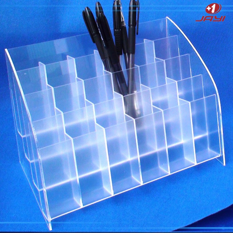 優質供應商專業定做透明有機玻璃24格筆架批發・進口・工廠・代買・代購