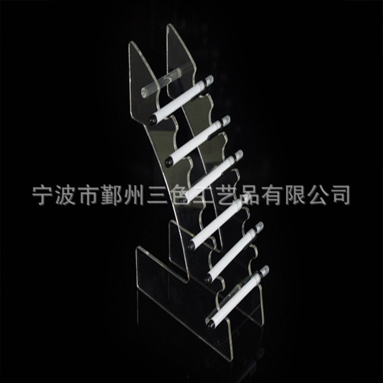 創意筆架  透明展示筆架  文具用品  亞克力圓珠筆展示架加工定做批發・進口・工廠・代買・代購