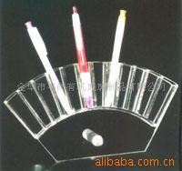 有機玻璃筆架水晶亞克力梯形筆架化妝筆架直銷擺貨道具 口紅架工廠,批發,進口,代購