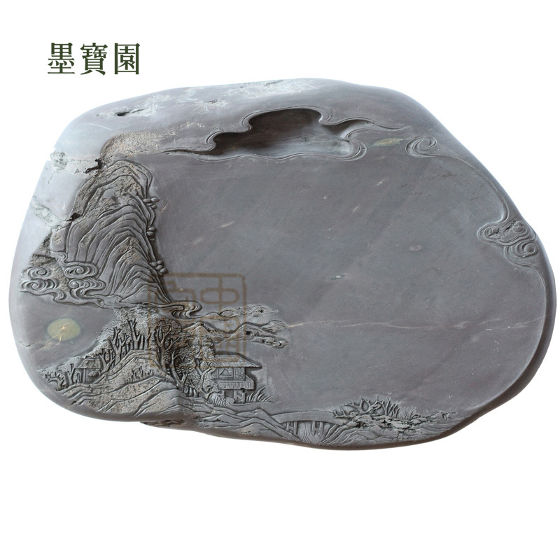 程振良 正宗廣東肇慶硯 東邊日出西邊雨硯 麻子坑石質 文房四寶工廠,批發,進口,代購