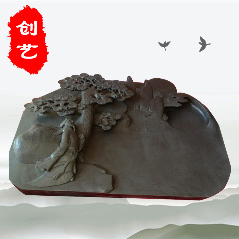 廠傢直銷 大《李白觀瀑》硯  工藝品硯臺 硯臺批發 零售工廠,批發,進口,代購