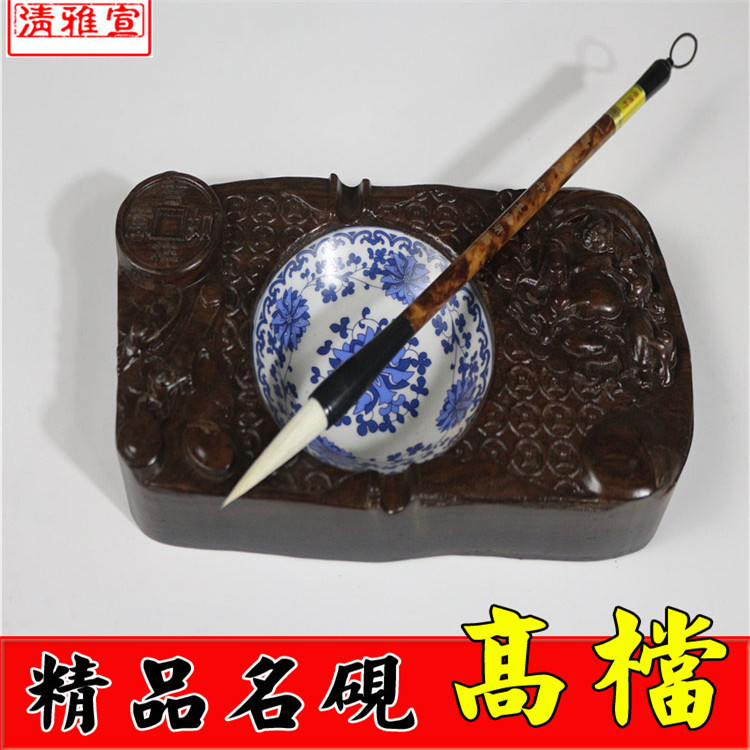 高端硯臺廠傢生產供應 文房四寶鎮尺陶瓷硯臺 雕刻仿古學生硯臺工廠,批發,進口,代購