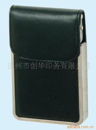 供應不銹鋼皮革名片盒仿皮名片冊便簽盒可印LOGO工廠,批發,進口,代購