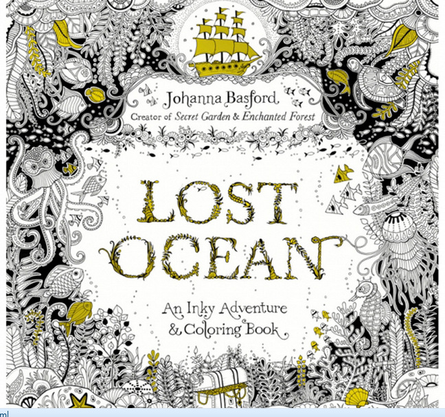新秘密花園系列 迷失海洋 lost ocean 英文版填色書塗色書塗鴉本工廠,批發,進口,代購