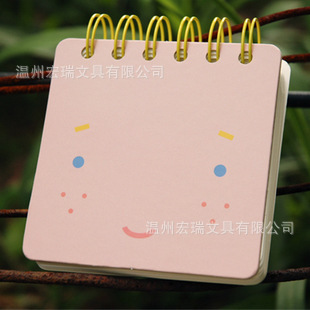 韓國文具 表情活頁糖果色線圈便簽本 白紙隨手記事 可撕 專業定製批發・進口・工廠・代買・代購