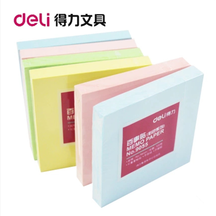 得力 百事貼 得力9055百事貼 記事貼 即時貼 便利貼76*76mm工廠,批發,進口,代購
