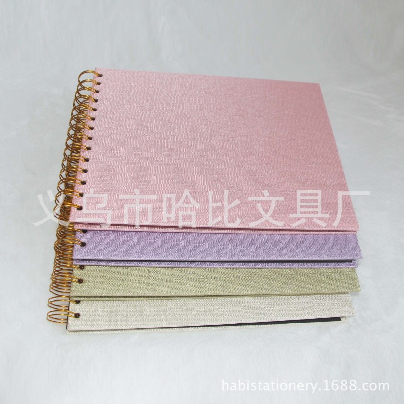 DIY佈麵剪貼本韓國手工黏貼式學生傢庭情侶影集佈麵相冊定製工廠,批發,進口,代購