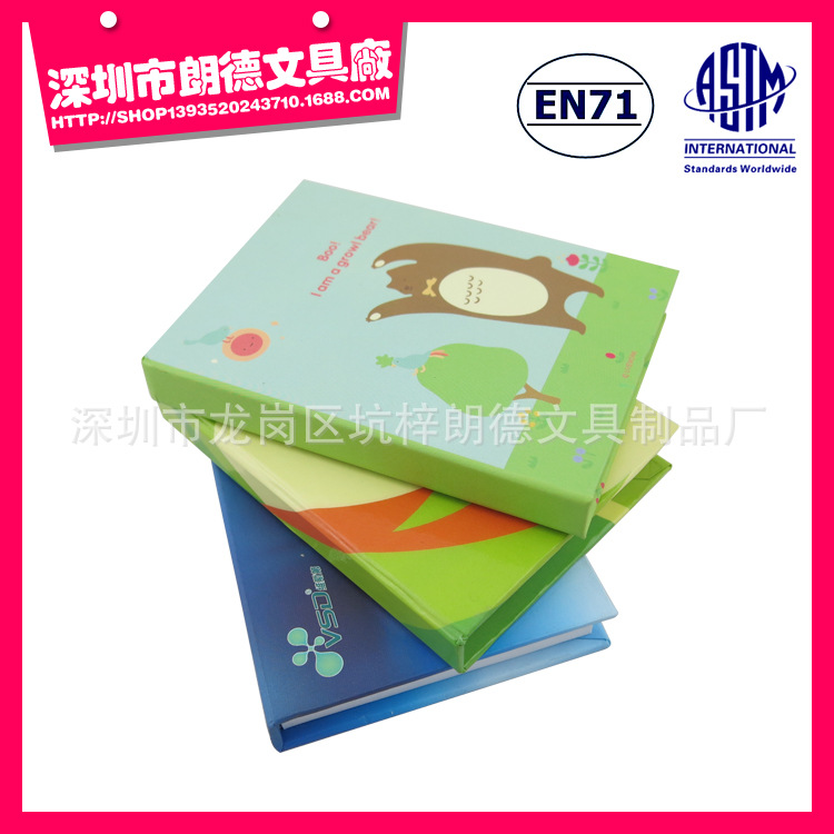 廠傢供應卡通封麵硬殼便簽本 精裝便利貼 可定製尺寸和圖案工廠,批發,進口,代購