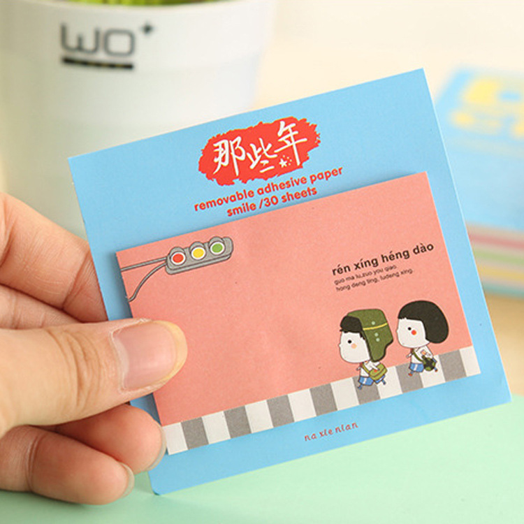 韓國文具 可愛便利貼 卡通創意便簽本 便簽N次貼 留言紙工廠,批發,進口,代購