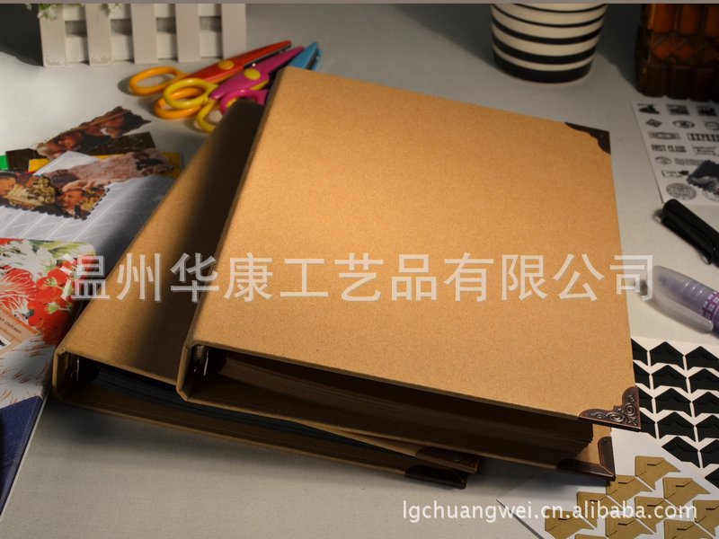 空白牛皮紙活頁筆記事本相冊 手繪復古塗鴉薄 手工DIY同學錄定製工廠,批發,進口,代購