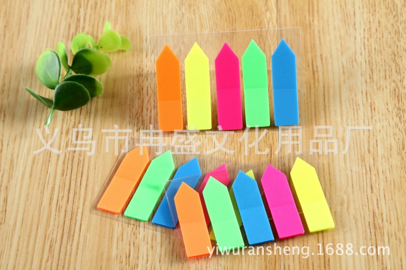 創意便利貼 彩色便簽本 N次貼熒光箭頭貼 文具辦公可撕黏紙工廠,批發,進口,代購