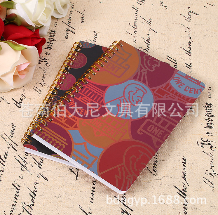廠傢直銷線圈本 進口白卡封麵記事本 通知留言 便簽本工廠,批發,進口,代購