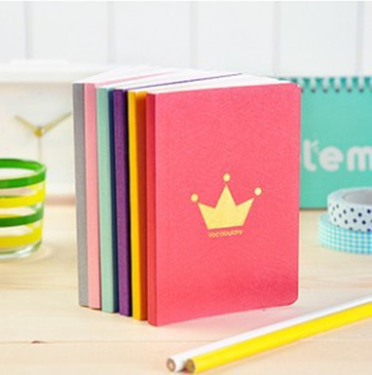 2984韓國文具 小清新糖果色 炫彩皇冠單詞本 送擋板　640本/箱批發・進口・工廠・代買・代購
