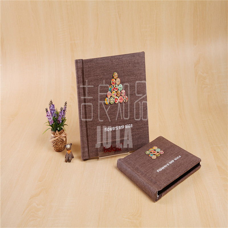 相冊封麵批發 寶寶紀念冊 創意DIY 麻佈照片書 10方綠光系列工廠,批發,進口,代購