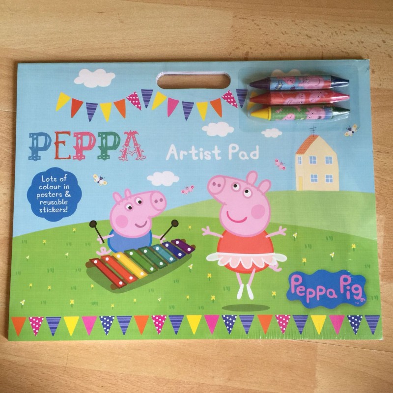 peppa artist pad 佩佩豬小豬佩奇蠟筆塗色書填色繪畫本工廠,批發,進口,代購