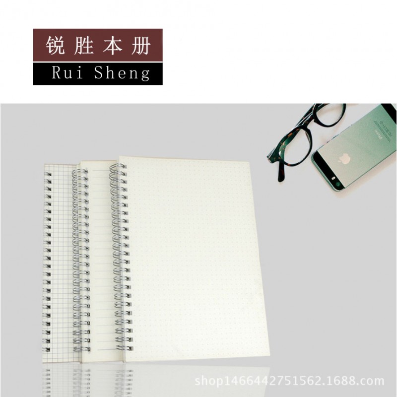 筆記本文具線圈本筆記本學生日記本定製LOGO騎馬釘膠裝本廠傢直銷工廠,批發,進口,代購