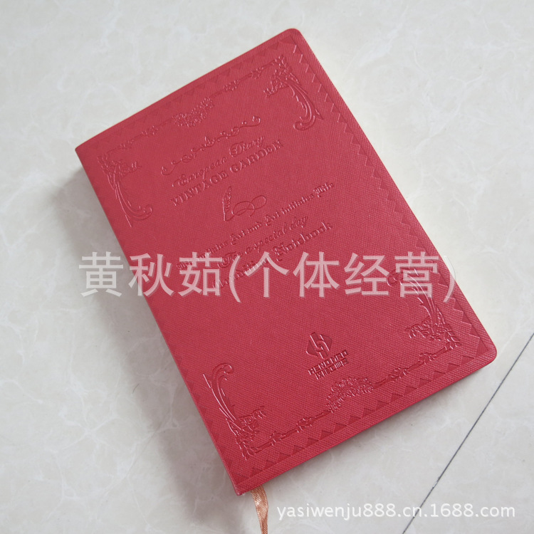 25K記事本 平裝日記本 紅色筆記本 變色pu記事本 廣告本批發・進口・工廠・代買・代購