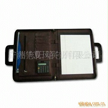記事本真皮帶計算器pvc筆記本活頁本pu萬用手冊工廠,批發,進口,代購