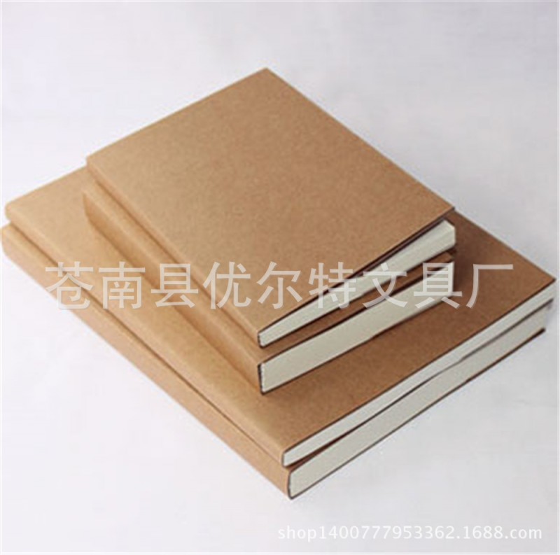 工廠定製  超厚純色牛皮封麵筆記本 空白內頁記事本 速寫本工廠,批發,進口,代購