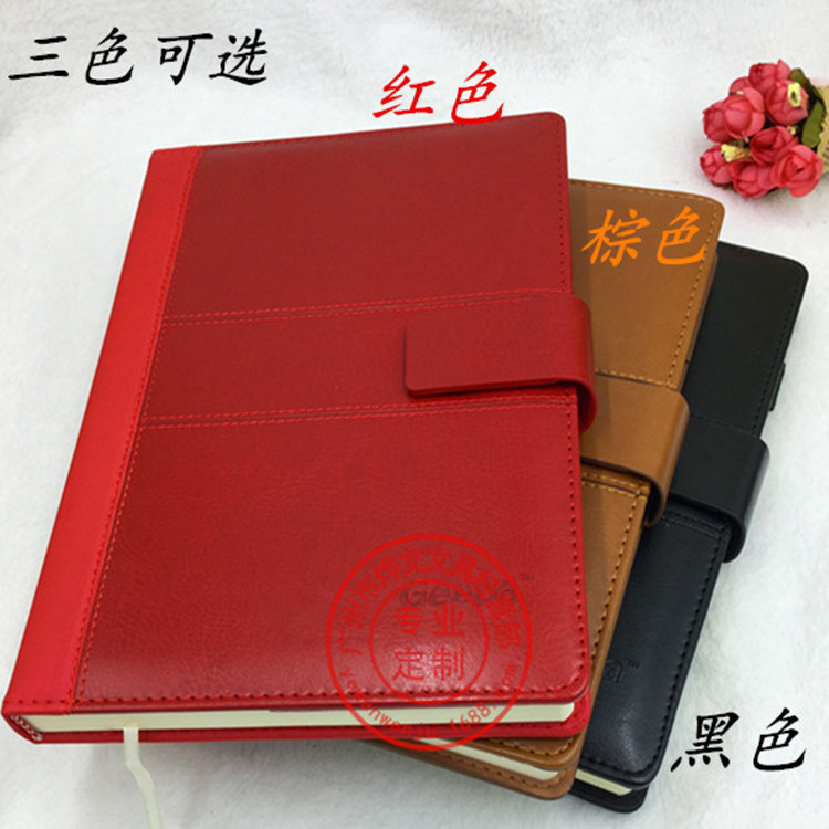 廠傢現貨供應金派記事本仿皮麵筆記本定做帶扣記事本子平裝本工廠,批發,進口,代購