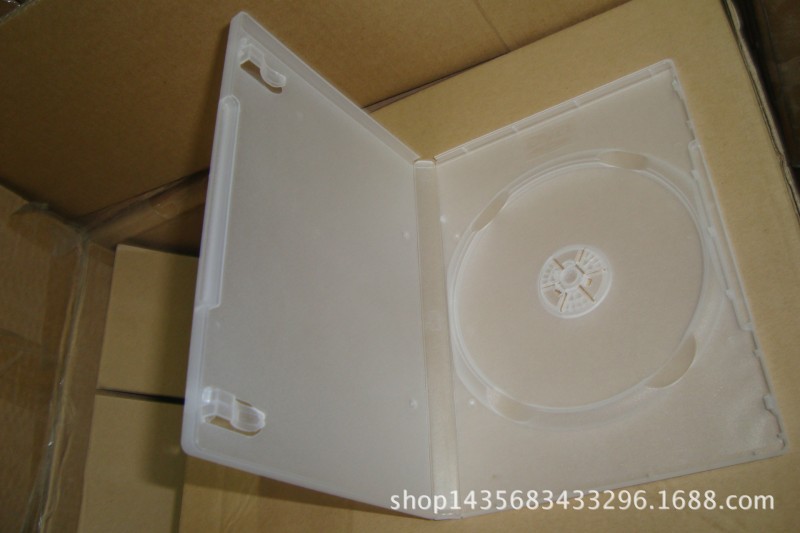 DVD盒磨沙 透明高檔CD盒子/光盤盒單碟裝可插封麵 塑料盒子批發・進口・工廠・代買・代購