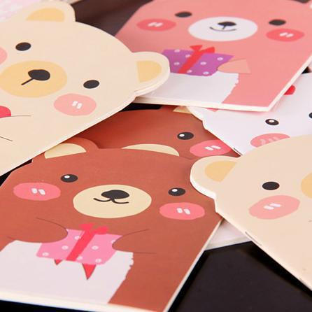 韓國文具日記本 可愛小熊筆記本卡通記事本隨身本工廠,批發,進口,代購