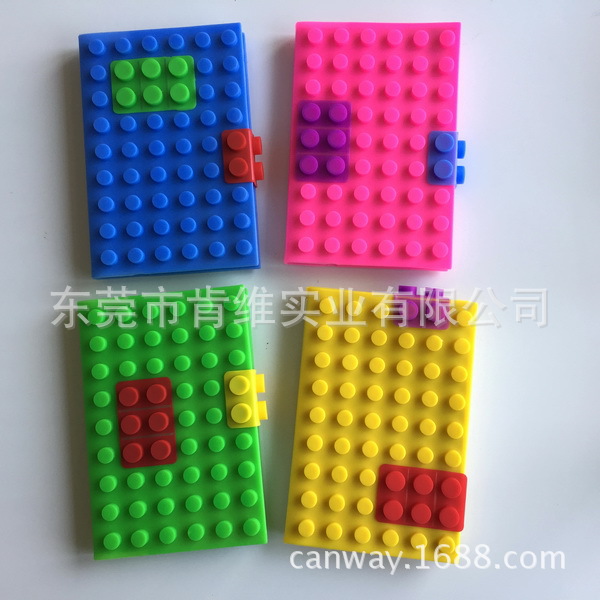 矽膠封麵筆記本記事本 KG18圓形積木筆記本 80gsm A6膠裝日記本批發・進口・工廠・代買・代購