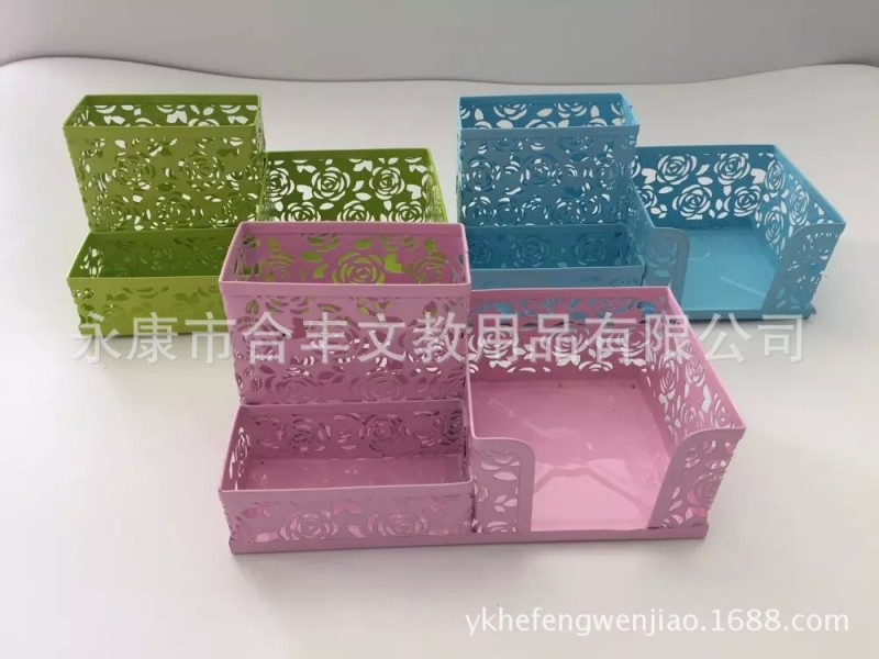 創意筆筒多功能組合筆筒金屬鏤空沖花組合文具批發・進口・工廠・代買・代購