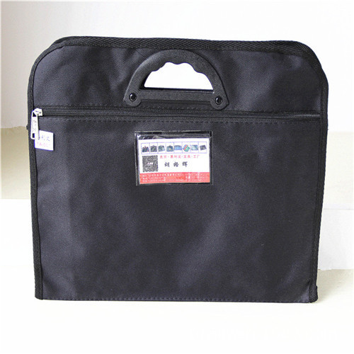 易利文牛津插卡手提袋雙拉鏈塑料提手文件袋辦公專用公文包1A-001工廠,批發,進口,代購