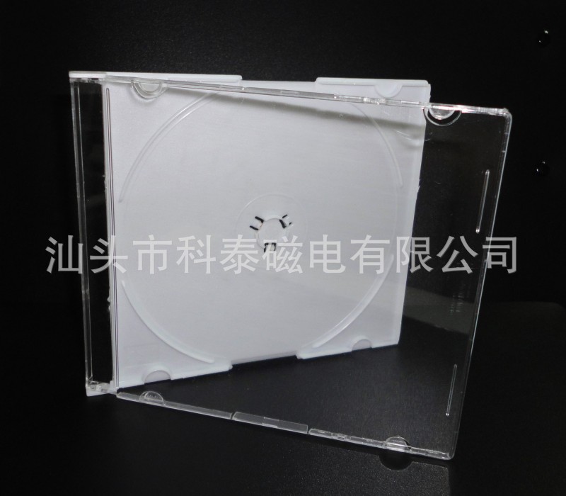 5.2mm超薄白色單麵CD/DVD光盤盒 09PS塑膠音像VCD包裝盒批發・進口・工廠・代買・代購