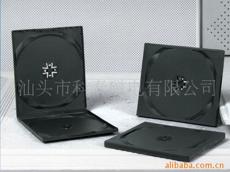 10MM小CD盒短DVD盒PP盒 優質黑色雙麵塑料VCD包裝盒方形光盤盒批發・進口・工廠・代買・代購