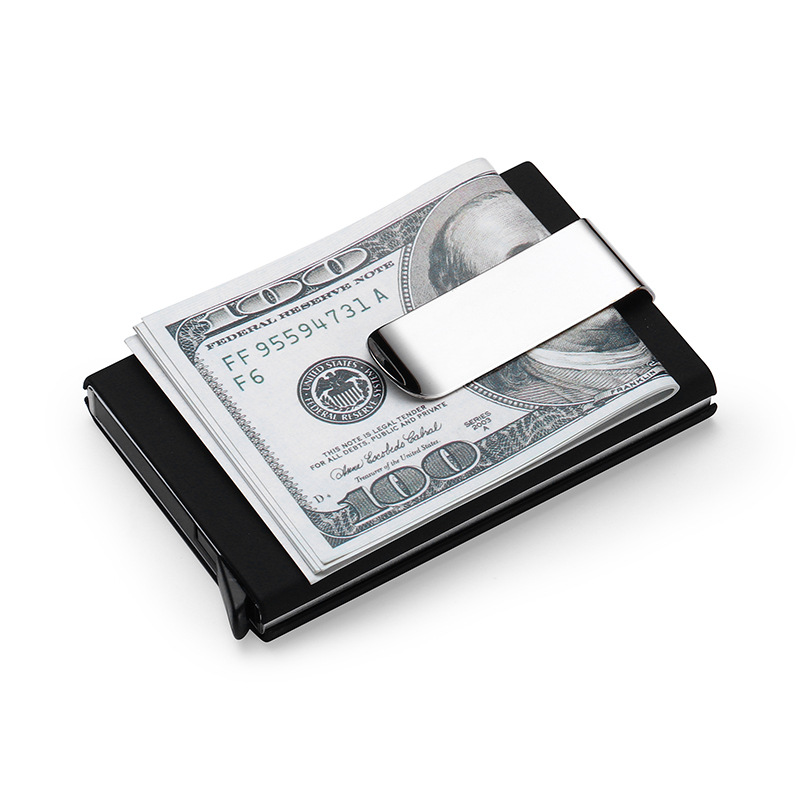 新型鋁合金RFID銀行卡片盒 防盜防刷信用卡盒 鋁合金銀行卡盒工廠,批發,進口,代購