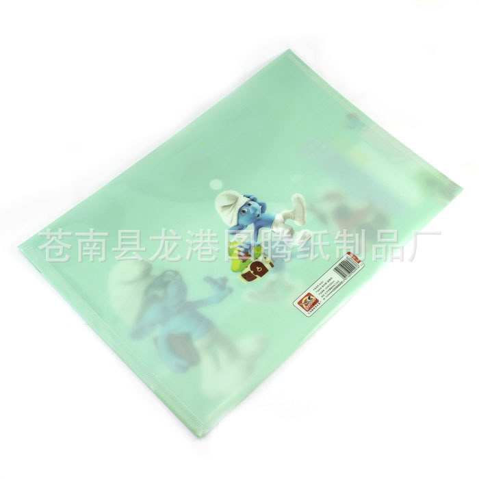 廠傢供應 卡通A4文件袋批發 藍精靈試卷袋 多款可選工廠,批發,進口,代購
