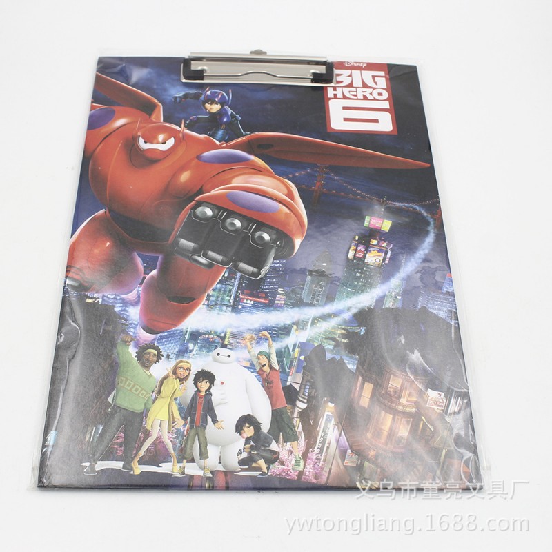 超能陸戰隊Big Hero 6 BaymaxA5文件夾板 兒童畫畫夾板大號工廠,批發,進口,代購