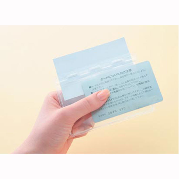 日本SONIC進口證件ID卡工作卡透明卡套部分防水拉邊袋式NF-678-1批發・進口・工廠・代買・代購