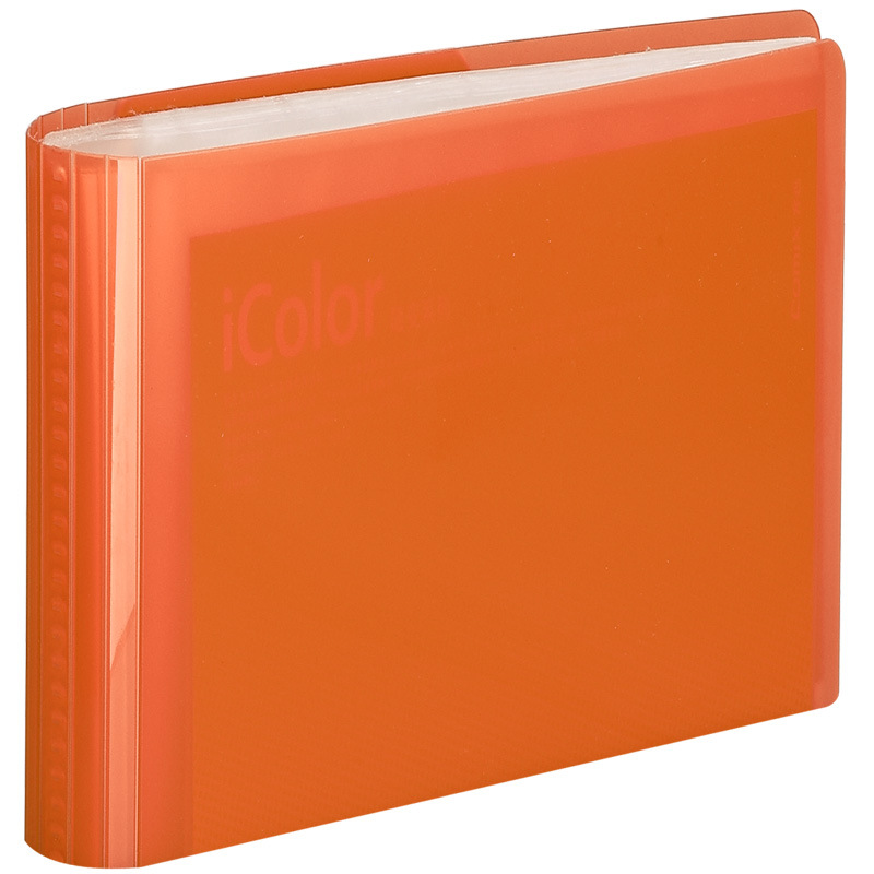 齊心(Comix) SC60 時尚可變背脊名片冊60枚 名片夾 卡片包 橙色工廠,批發,進口,代購