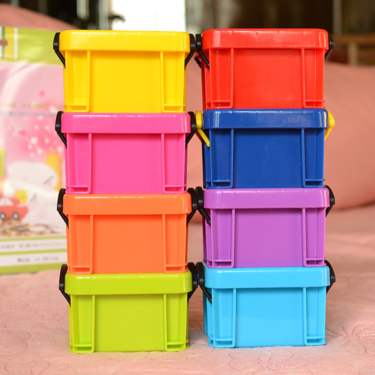 專利產品 糖果色迷你收納盒 塑料儲物箱收納箱 滿90個全國包郵工廠,批發,進口,代購