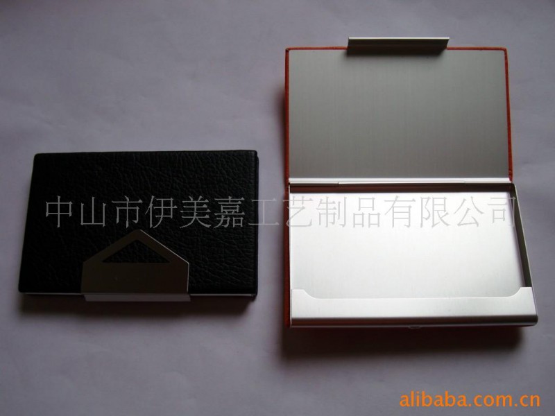 （廠傢訂製）供應精美特價金屬+PU皮名片盒批發・進口・工廠・代買・代購
